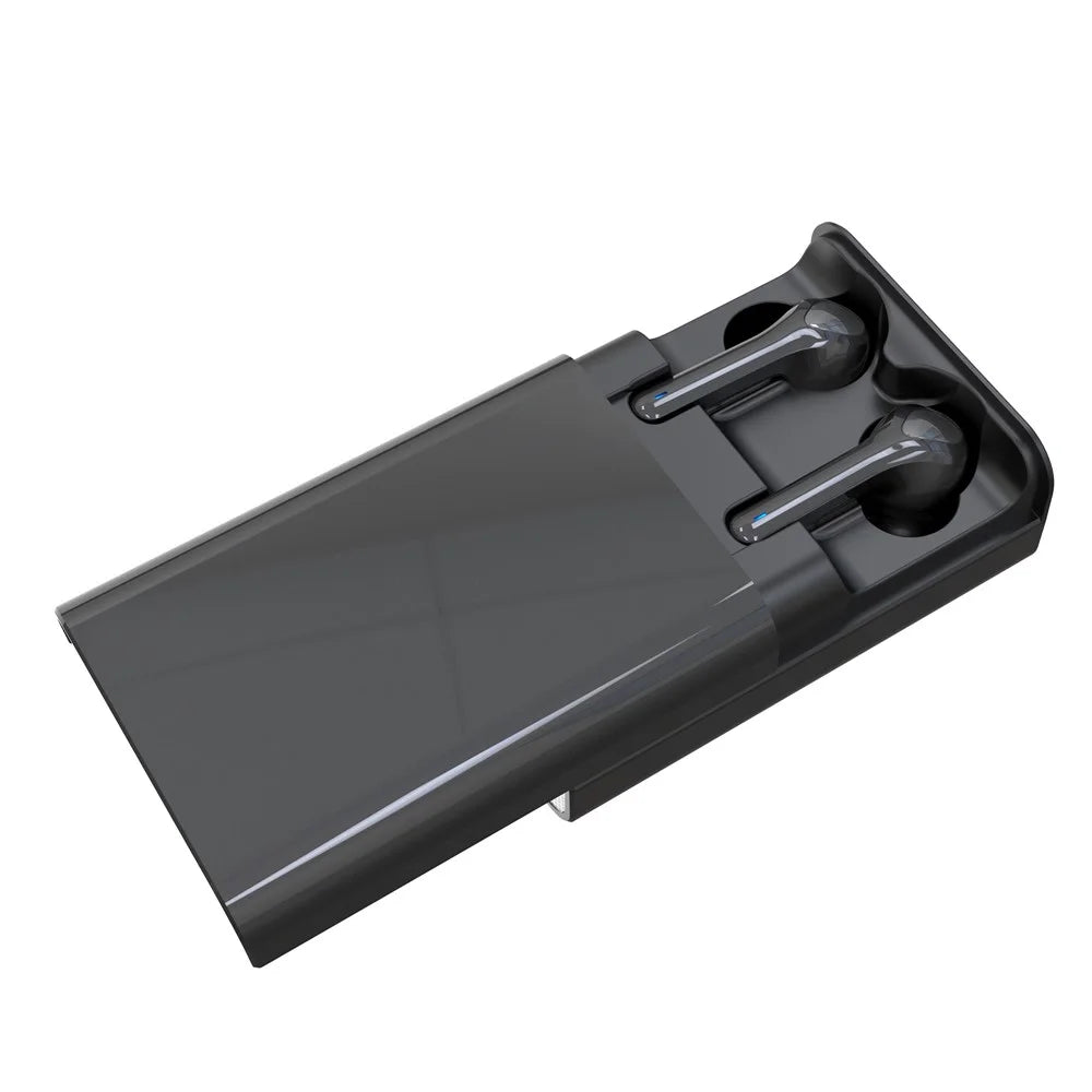 G9 Dual Sliding Charging Module TWS Bluetooth-compatible 5.0 Wireless Headphones - Black - 2
