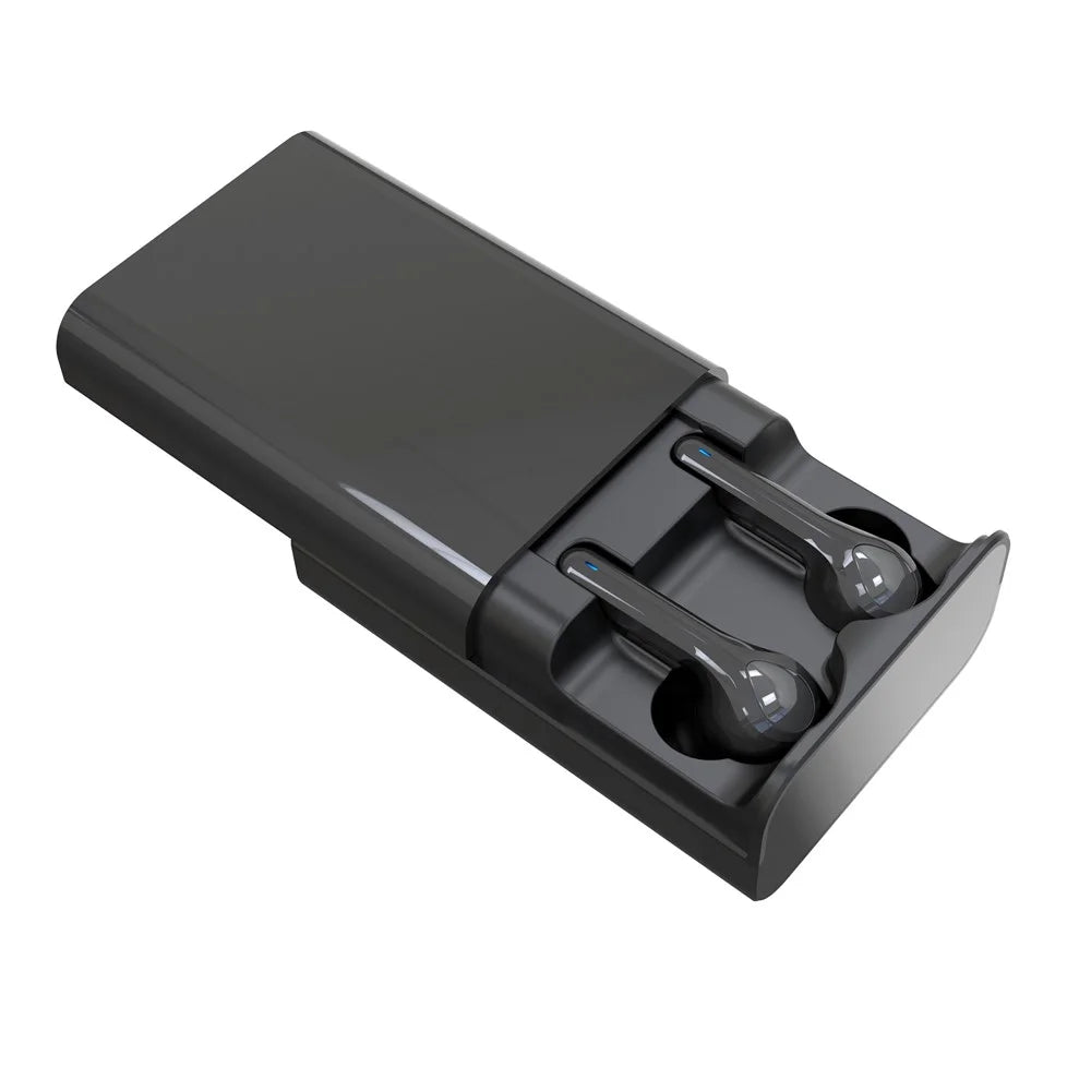 G9 Dual Sliding Charging Module TWS Bluetooth-compatible 5.0 Wireless Headphones - Black - 3