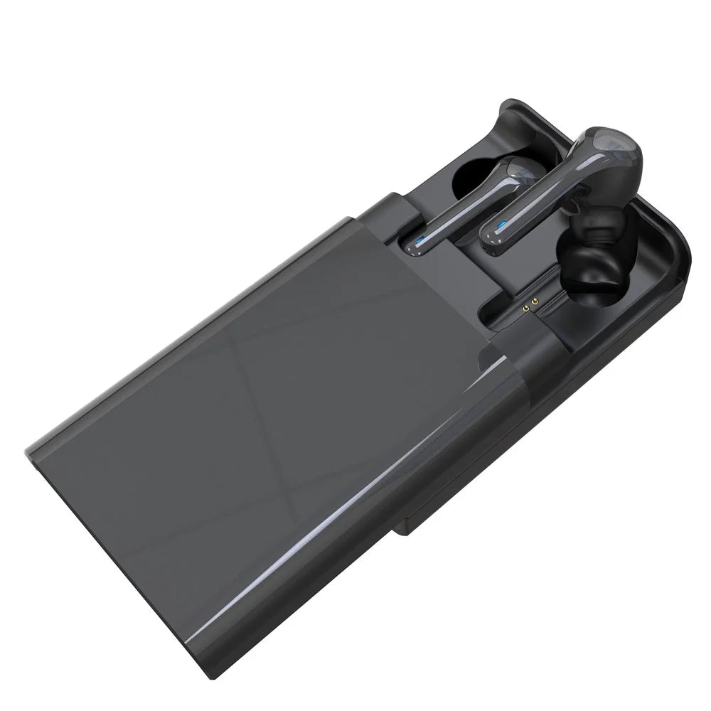 G9 Dual Sliding Charging Module TWS Bluetooth-compatible 5.0 Wireless Headphones - Black - 7