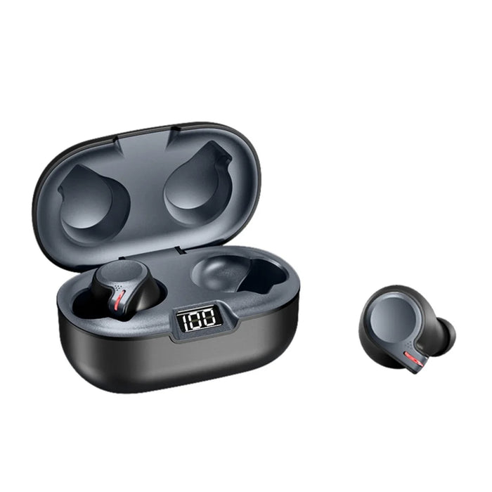 TWS Bluetooth-compatible V5.0 Touch Control Wireless Earbuds In-ear Headphones with LED Display - 1