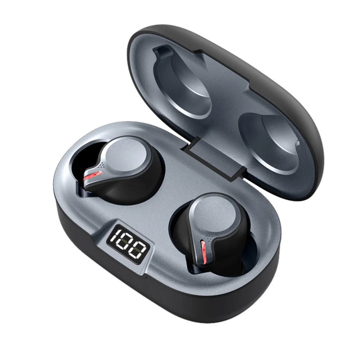 TWS Bluetooth-compatible V5.0 Touch Control Wireless Earbuds In-ear Headphones with LED Display - 7