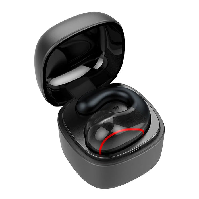 T25 Business Wireless Single Ear Headset Bluetooth-compatible 5.0 Ear Clip Earphones - Black - 1