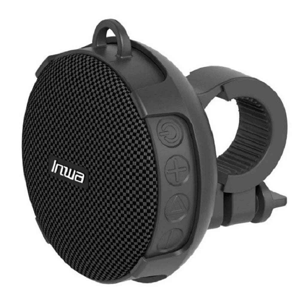 INWA Bluetooth-compatible Speaker Mini Subwoofer IPX7 Waterproof Wireless Bicycle Cycling Music Speaker Support TF - Black - 1