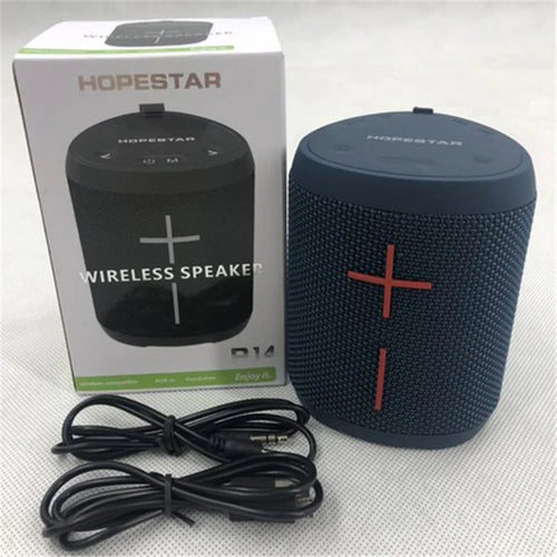 HOPESTAR P14 Outdoor Waterproof Bluetooth-compatible Speaker Portable Wireless Triangle Sound Bar Box Stereo Subwoofer - Blue - 1