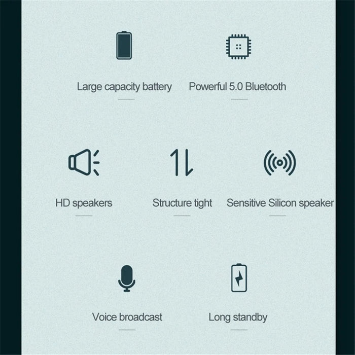 A42 TWS Bluetooth-compatible 5.0 Wireless Earphones Touch Control Earbuds with LED Display - Black - 3