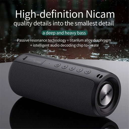 ZEALOT S51 Portable 10W TWS Wireless Speaker Outdoor Bluetooth-compatible IPX5 Waterproof FM Stereo Music Subwoofer - Black - 2