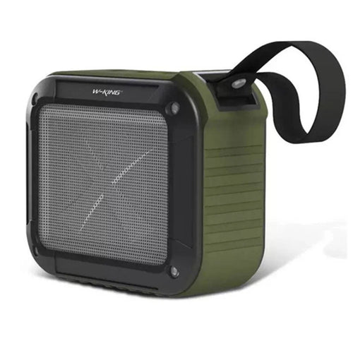 W-KING S7 Portable Bluetooth-compatible 5.0 Speaker Outdoor Cycling Waterproof FM TF Card Music Subwoofer - Green - 1