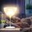 JY-35 Creative Wine Glass Shape Rechargeable TWS  Bluetooth-compatible 5.0 Stereo Speaker FM TF Music Player with Colorful Night Light - White - 2