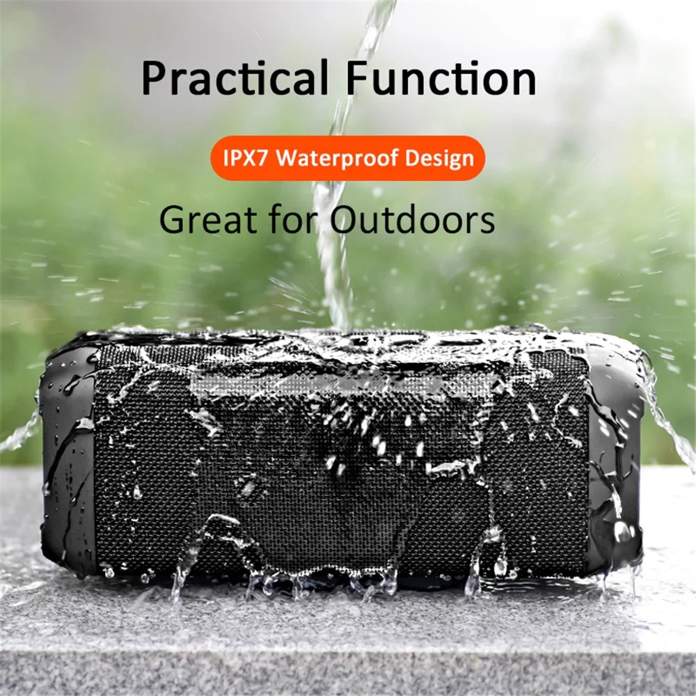 V10 80W 360 Degree Stereo Sound Bluetooth-compatible Speaker IP67 Waterproof Wireless Sound Box Subwoofer Loudspeaker - 2