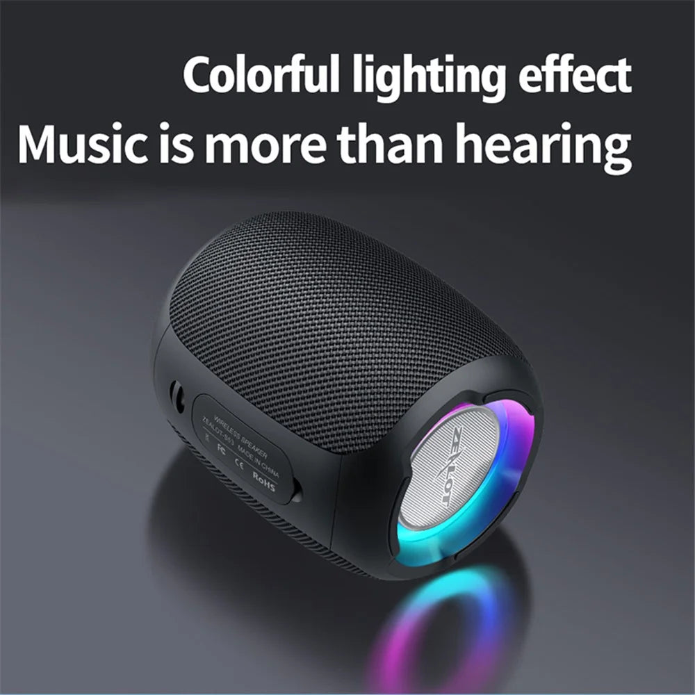 ZEALOT S53 20W Portable TWS Wireless Speaker Outdoor Waterproof Bluetooth-compatible Stereo Music Subwoofer - Black - 7