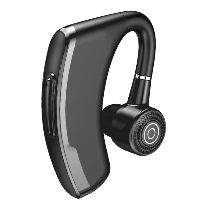 V10P Business Single Ear Wireless Bluetooth-compatible Earhook Headset Voice Prompt Hands-free Call Music Earphone - Black - 1