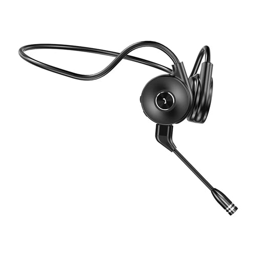 M-1 Bone Conduction Touch Wireless Bluetooth-compatible Earphone Driving Running Sport Dual Microphone Stereo Headset - Black - 1