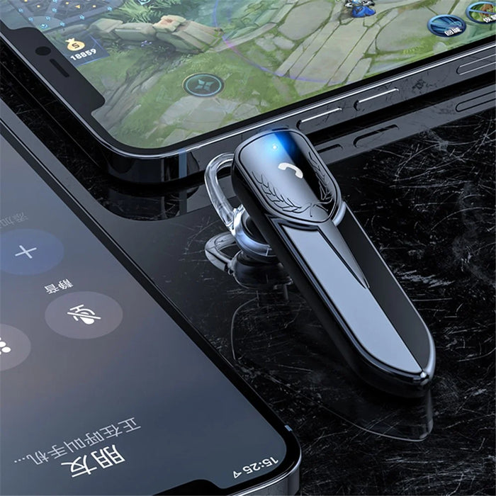 M81 Business Single Ear Wireless Bluetooth-compatible 5.2 Headset Hands-free Call Music Stereo Earphone - Black - 5