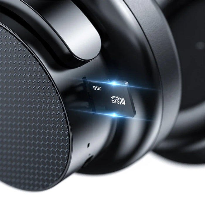 A53 Bluetooth-compatible Wireless Headphone Stereo Music Calling TF Card FM Radio Headset - Black - 4