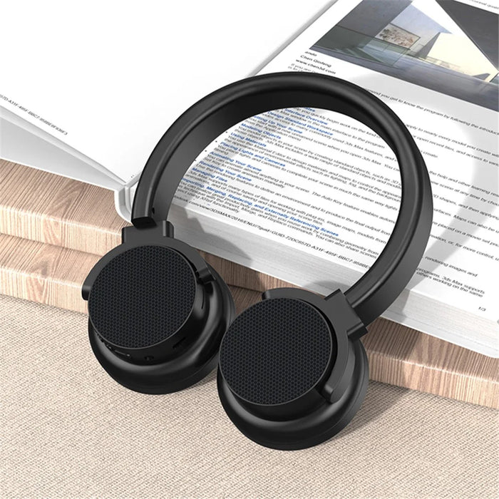 A53 Bluetooth-compatible Wireless Headphone Stereo Music Calling TF Card FM Radio Headset - Black - 6