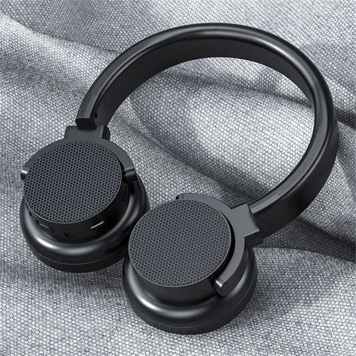 A53 Bluetooth-compatible Wireless Headphone Stereo Music Calling TF Card FM Radio Headset - Black - 7