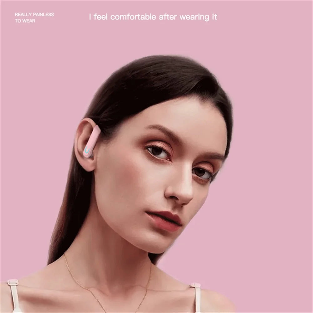 YX18 Wireless Bluetooth-compatible Headphones Sports Music Earphones for iOS Android - Pink - 5