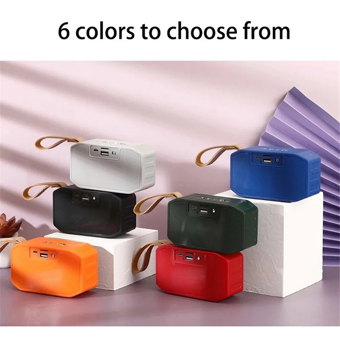 T&G TG296 Portable Bluetooth-compatible Speaker Waterproof Wireless Speaker Support TF Card/FM/3.5mm AUX/U Disk/Hard Disk/Hands-Free Calling (CE) - Black - 6