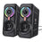 ONIKUMA L6 USB Wired Powered Laptop Notebook Computer Speaker 3D Stereo Sound Effect RGB Atmosphere Lights with One-Knob Control - 1