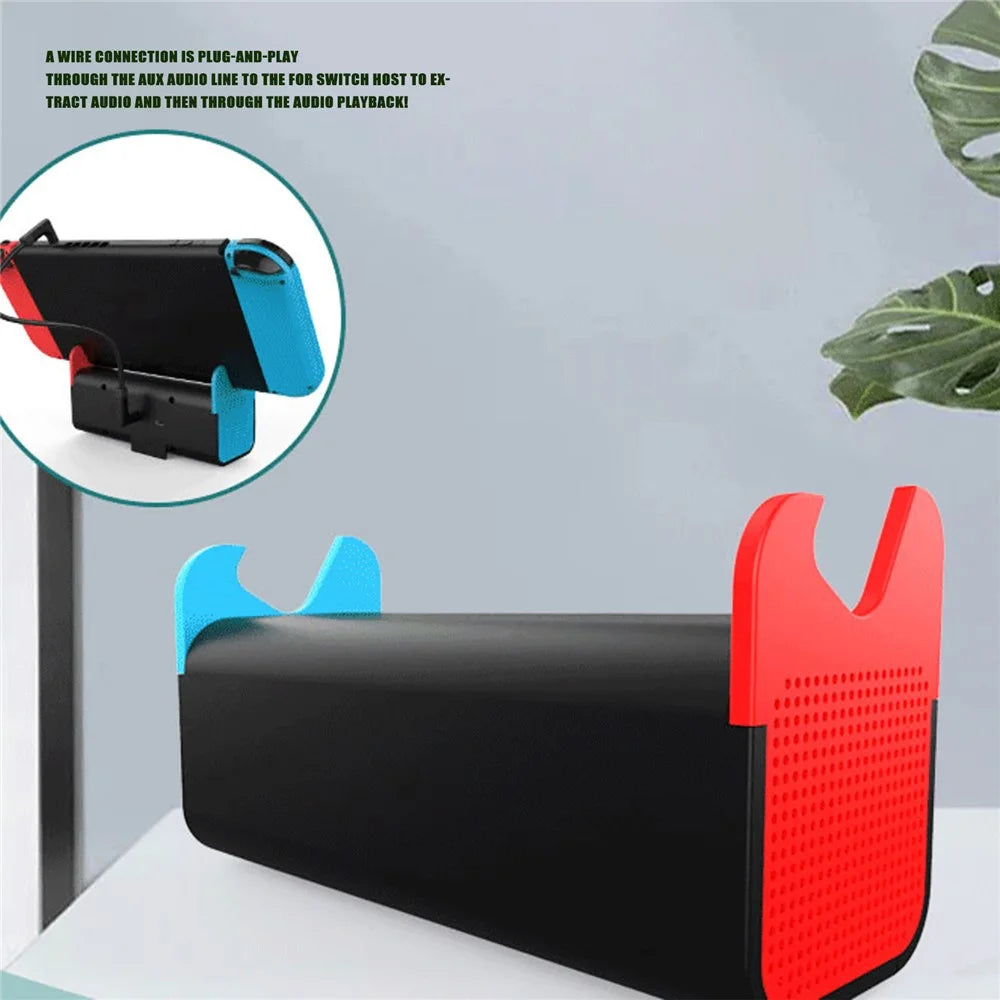 IPEGA PG-SW050 Game Console Portable Speaker Charger Speaker with Stand for Nintendo Switch/Lite - Black - 6