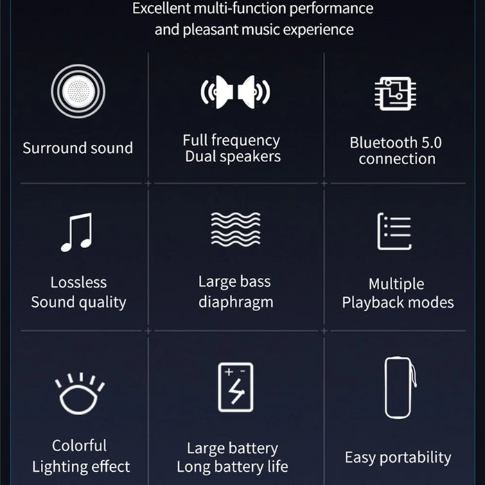 ZEALOT S46 Wireless Bluetooth-compatible Speaker Outdoor IPX5 Waterproof Subwoofer Support AUX/TF Card/U Disk - 3