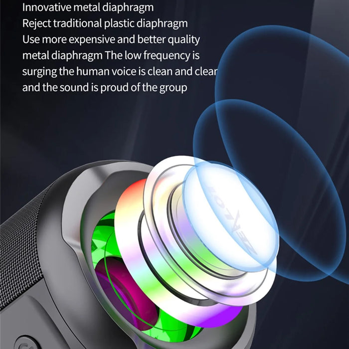 ZEALOT S46 Wireless Bluetooth-compatible Speaker Outdoor IPX5 Waterproof Subwoofer Support AUX/TF Card/U Disk - 6