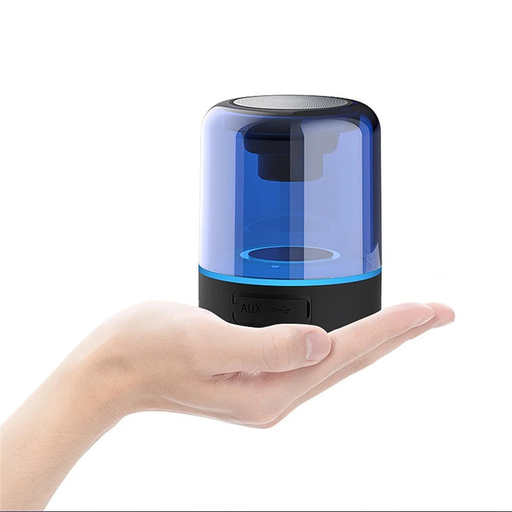 JY03 Wireless Speaker Portable TWS Transparent Subwoofer Stereo Music RGB Light Speaker for Home Bedroom Car Party - 2