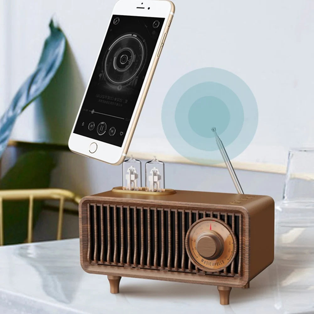B9 Retro Bluetooth-compatible Speaker TF Card FM Radio Better Stereo Bass Sound Portable Wireless Speaker for Home Office Travel - 1