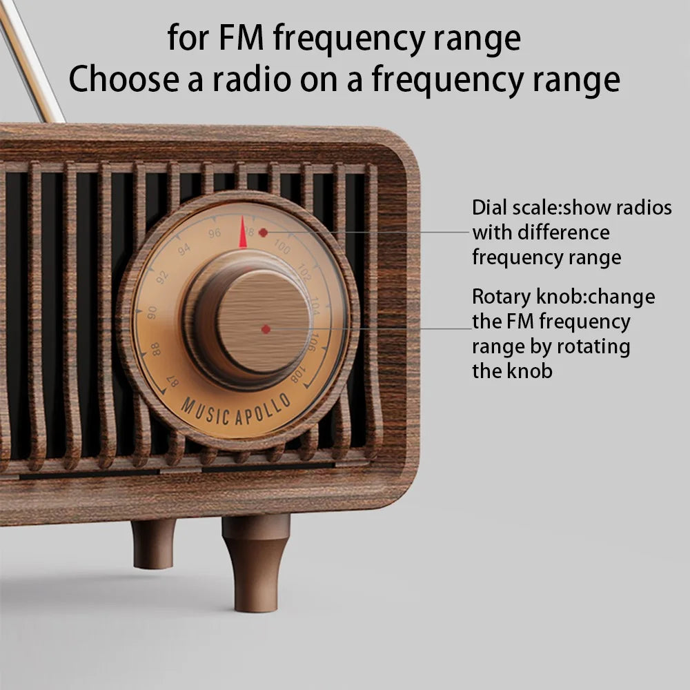 B9 Retro Bluetooth-compatible Speaker TF Card FM Radio Better Stereo Bass Sound Portable Wireless Speaker for Home Office Travel - 2