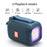 T&G TG339 Portable Bluetooth-compatible Speaker High Power Shockproof Subwoofer Speaker with RGB Light/Handle Support FM/TF (CE) - Blue - 2
