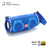 T&G TG642 RGB Light Bluetooth-compatible Speaker High Power Waterproof Wireless Speaker Support FM/TF Portable Subwoofer Speaker with Shoulder Strap for Laptops (CE) - Black - 4