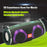 T&G TG642 RGB Light Bluetooth-compatible Speaker High Power Waterproof Wireless Speaker Support FM/TF Portable Subwoofer Speaker with Shoulder Strap for Laptops (CE) - Black - 6