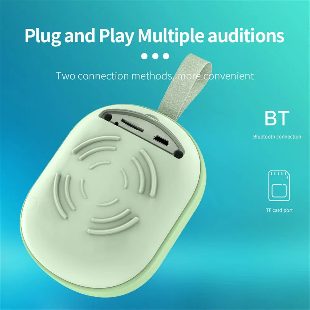 AFK BT513 Bluetooth-compatible Wireless Speaker Waterproof RGB LED Light Stereo Sound Supports 32G TF Card Playback CE Certificated - Cyan - 4