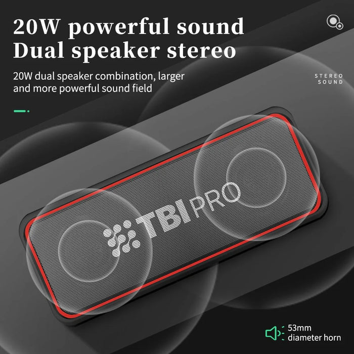 CYBORIS CYB-X7 Portable TWS Bluetooth-compatible Speaker Power Bank Support NFC Touch Connection - 4