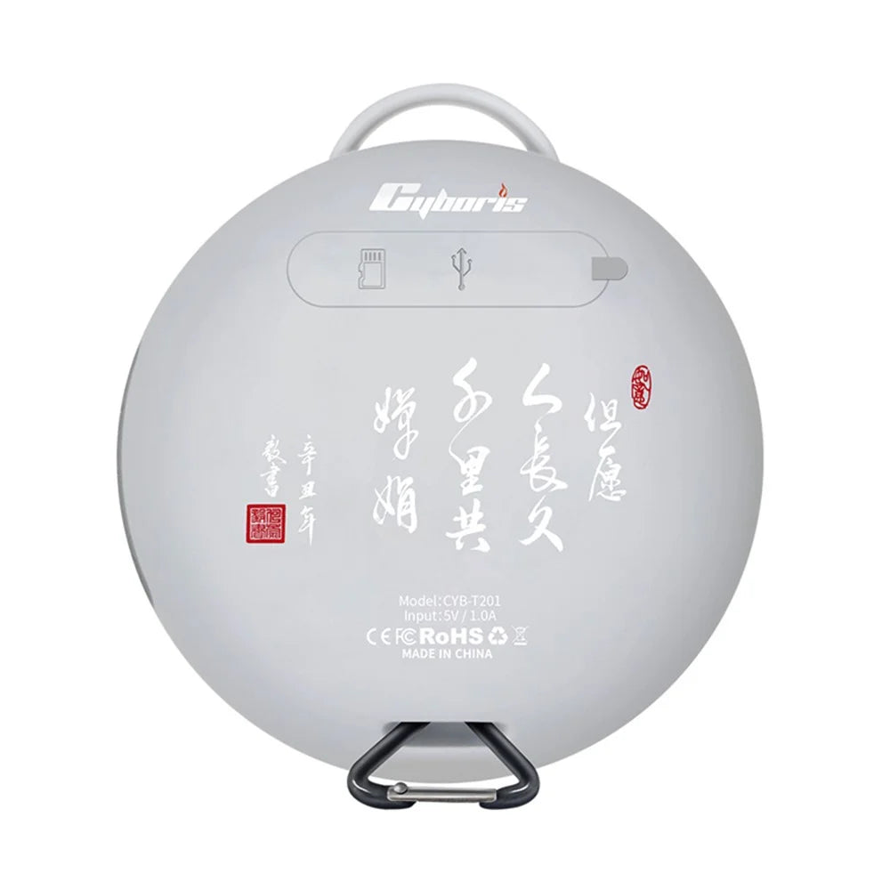 CYBORIS CYB-T201 Chinese Style Bluetooth-compatible Speaker IPX7 Waterproof Wireless Speaker Portable Sound Amplifier with FM Radio Function - 3