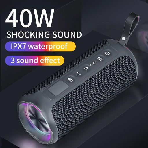 CYBORIS CYB-S7 RGB 40W Subwoofer IPX7 Waterproof TWS Bluetooth-compatible Speaker - 2