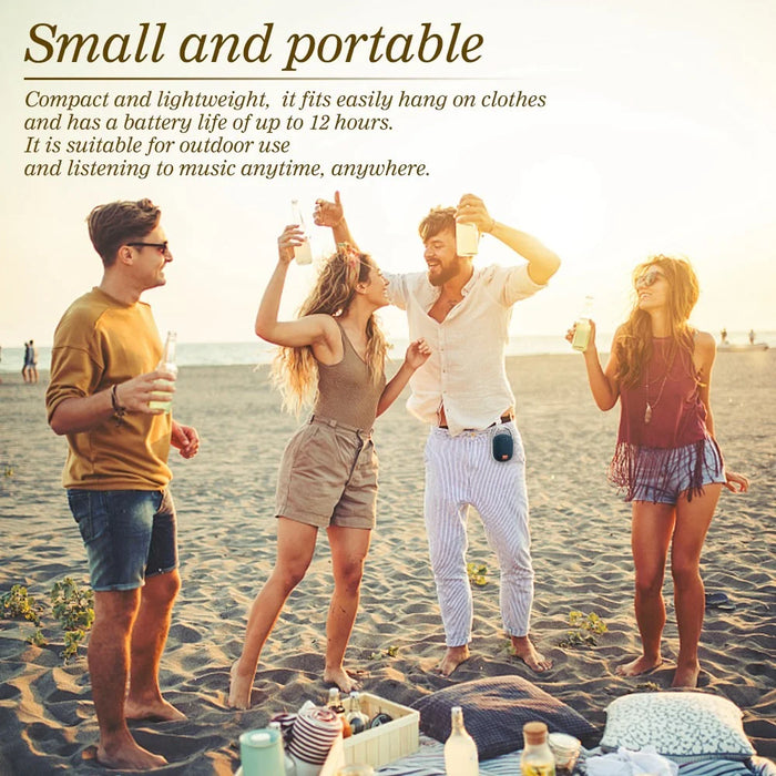 T&G TG321 TWS Portable Wireless Speakers Outdoor Mini Music Box LED Light Subwoofer Loudspeaker Support TF Card - Black - 4