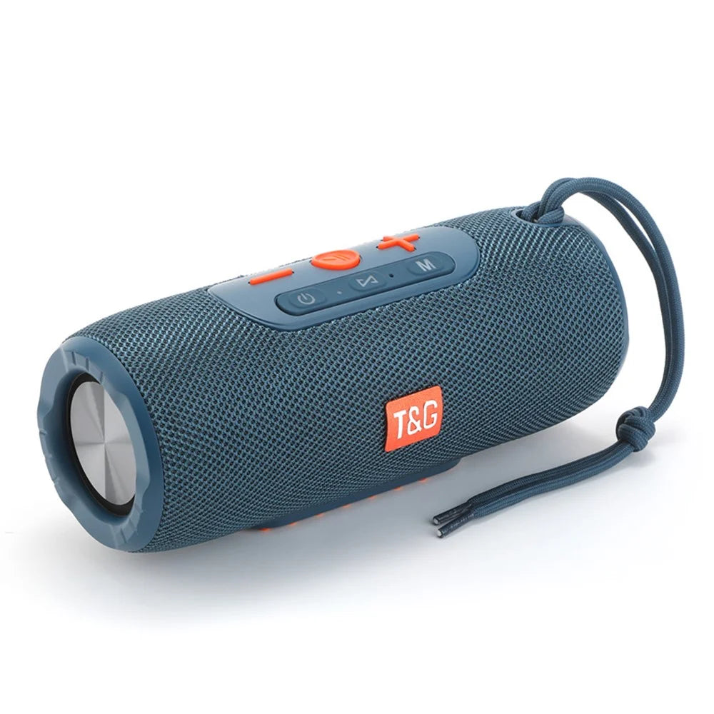 T&G TG341 TWS Soundbar Portable Bluetooth-compatible Speaker Wireless Car HiFi Sound System FM Radio Subwoofer - Blue - 1