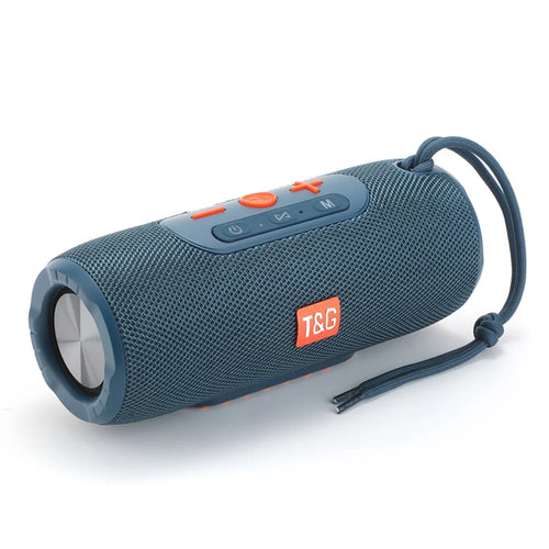 T&G TG341 TWS Soundbar Portable Bluetooth-compatible Speaker Wireless Car HiFi Sound System FM Radio Subwoofer - Blue - 1