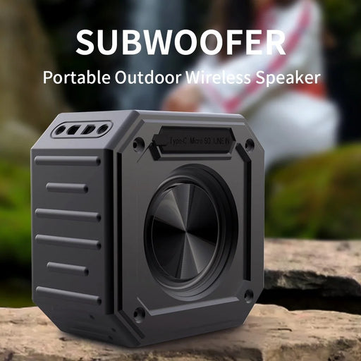 CYBORIS X1 15W Deep Bass Wireless Bluetooth-compatible Speaker Portable Outdoor Waterproof Subwoofer - 2