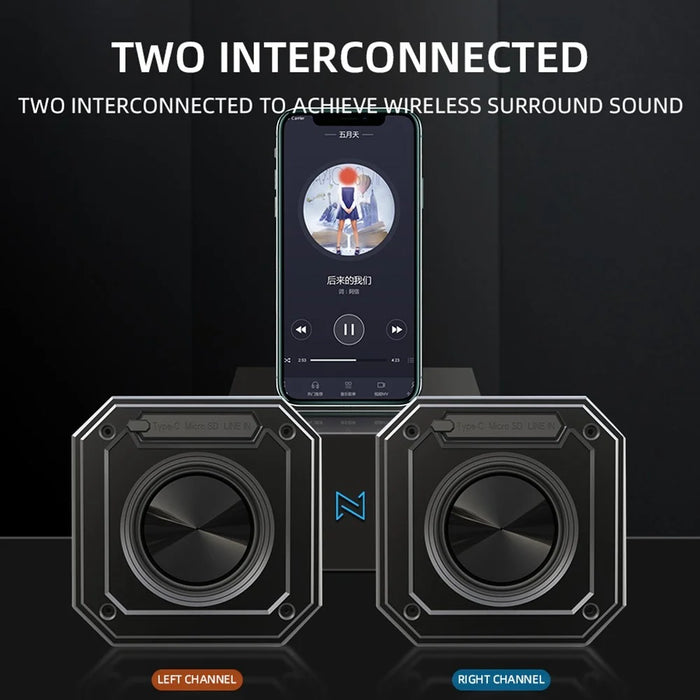 CYBORIS X1 15W Deep Bass Wireless Bluetooth-compatible Speaker Portable Outdoor Waterproof Subwoofer - 4