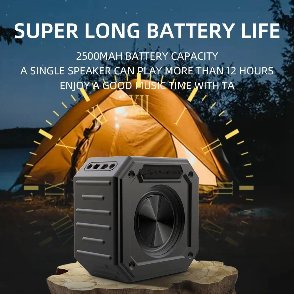 CYBORIS X1 15W Deep Bass Wireless Bluetooth-compatible Speaker Portable Outdoor Waterproof Subwoofer - 7