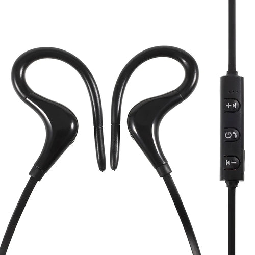 Q10 Wireless Bluetooth-compatible Sports Stereo Earphone Neck Hanging Headset Headphone with Mic - Black - 1