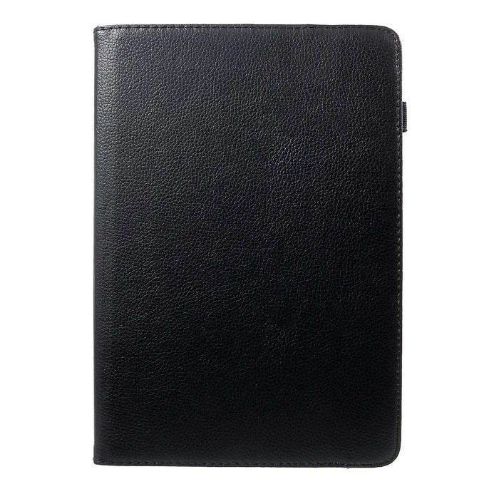 Anti-Drop 360-Degree Swiveling Stand Litchi Texture Universal Leather Protective Case for 9-10 inch Tablet - Black - 4