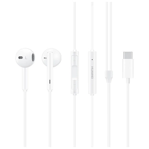 HUAWEI CM33 Type-C In-ear Earphone Wired Headset Classic Headphones with Microphone for Huawei Samsung (Chinese Version) - White - 1