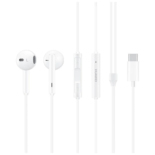 HUAWEI CM33 Type-C In-ear Earphone Wired Headset Classic Headphones with Microphone for Huawei Samsung (Chinese Version) - White - 1