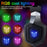 ONIKUMA K8 RGB Light Wired Headphone Gaming Headset with Mic for PS4 Xbox One Computer PC Gamer - All Black - 5