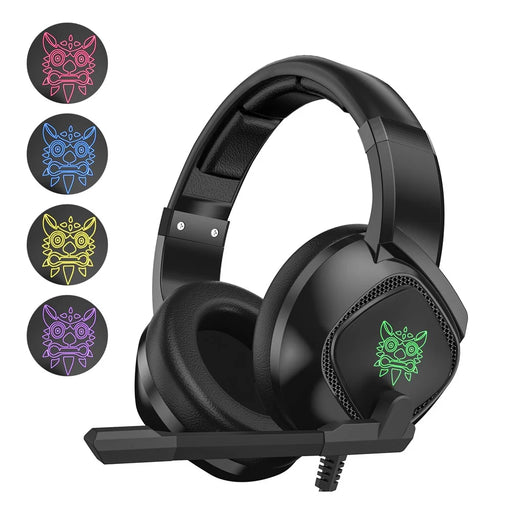 ONIKUMA K19 Gaming Headset PS4 PC Gamer Stereo Headphones with Mic/LED Light - 1