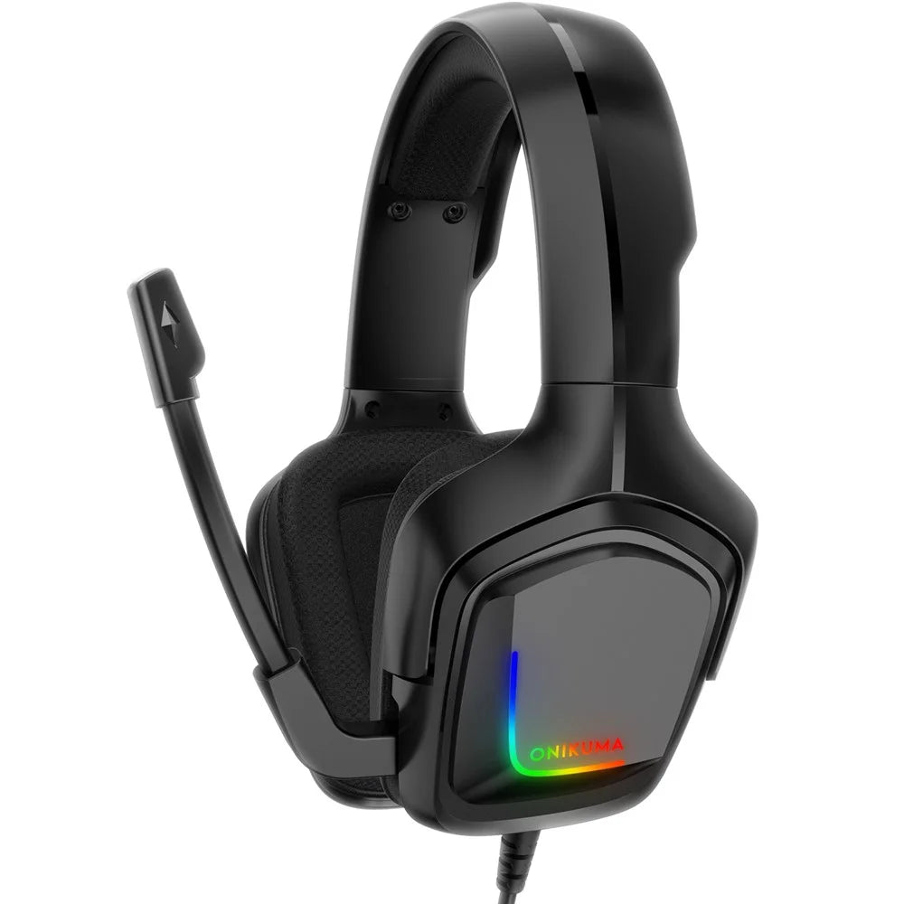 ONIKUMA K20 Stereo Gaming Headset Over Ear Headphones with Microphone - Black - 2