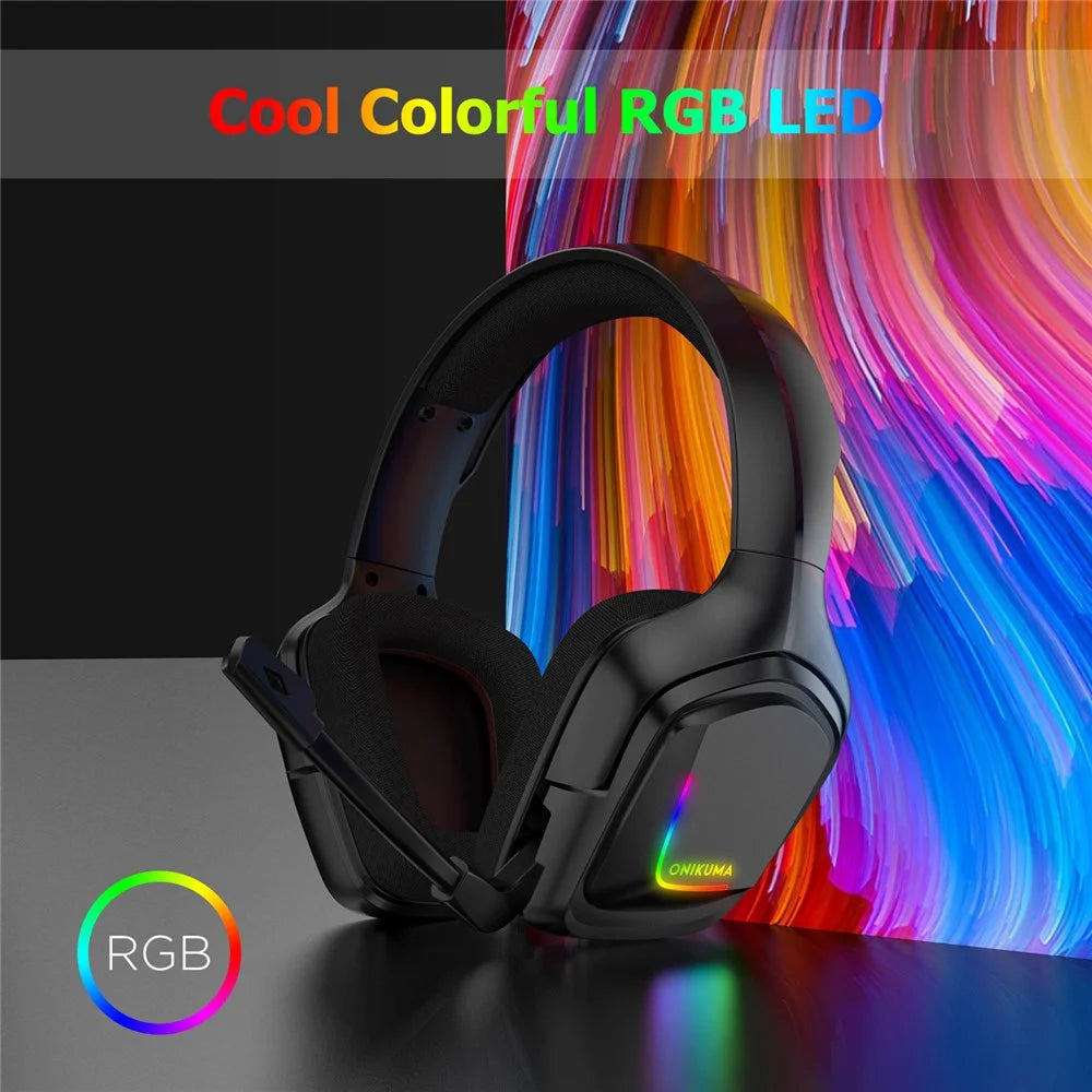 ONIKUMA K20 Stereo Gaming Headset Over Ear Headphones with Microphone - Black - 4
